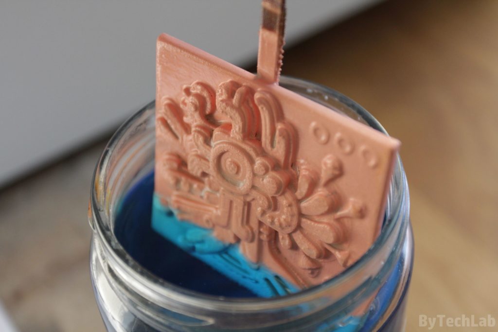 Copper plating 3D prints - Copper layer after first day