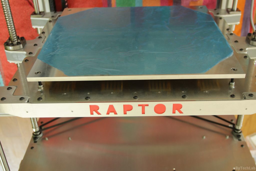 RAPTOR XLS 360 3D printer - Heated bed assembly