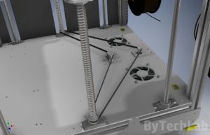 RAPTOR XLS 360 3D printer - Z axis timing belt render
