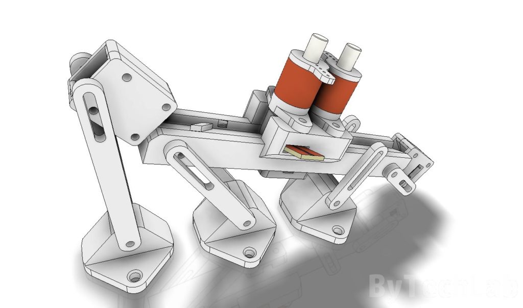 Measurement rail for SMD parts - Front view render