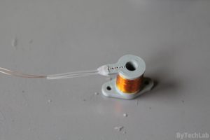 Measurement rail for SMD parts - Securing wires with heat shrink tubes