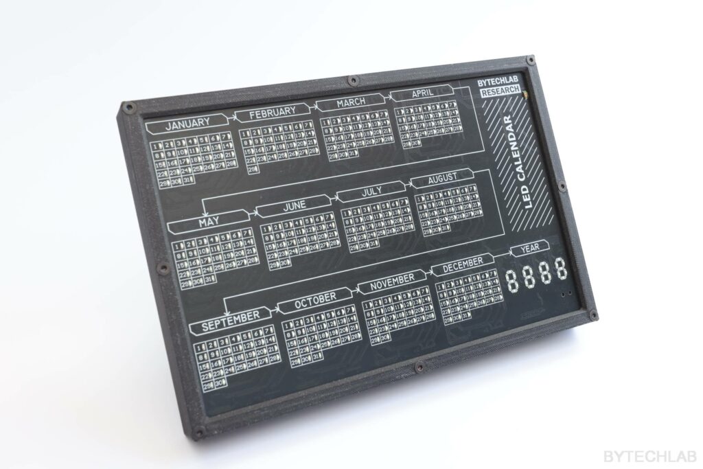 LED Calendar - Front view 2