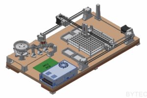 SMD Parts Sorting Machine - MCAD render