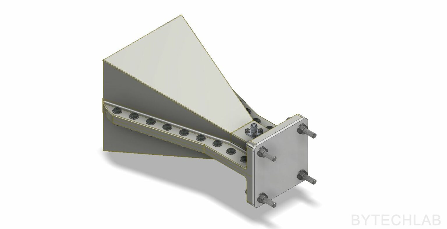 3D Printed Double Ridged Horn Antenna (2-6 GHz) - ByTechLab