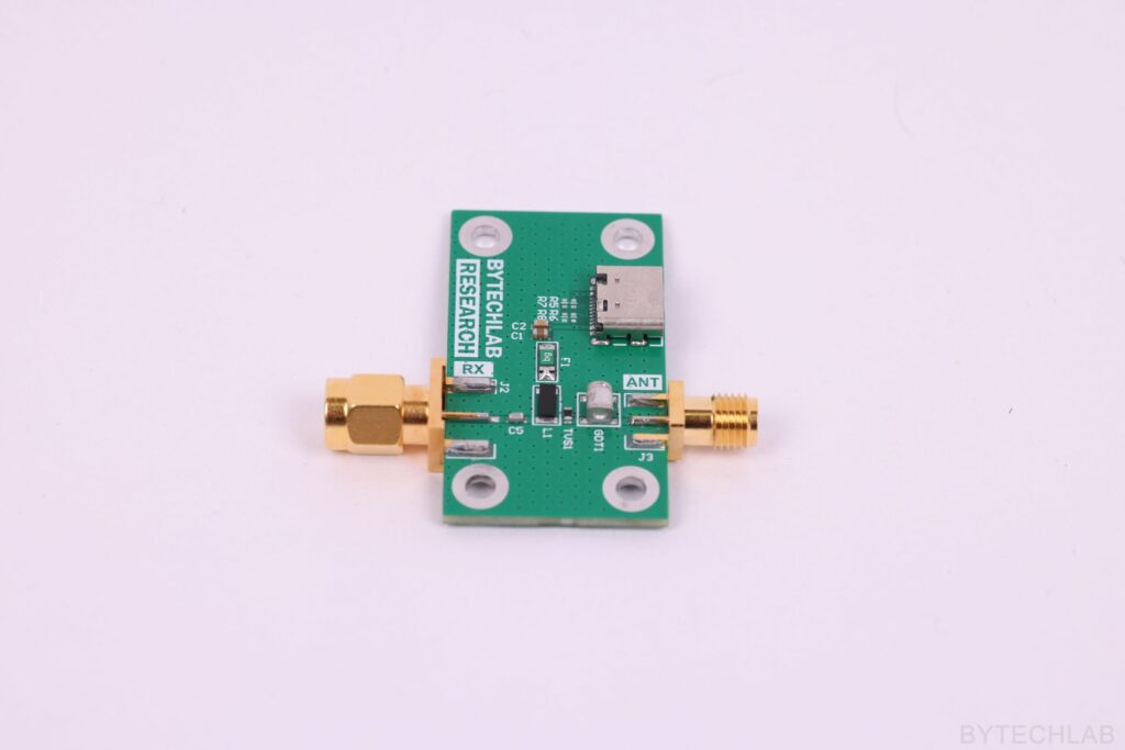Mostly 3D Printed Discone Antenna - Assembled bias tee PCB