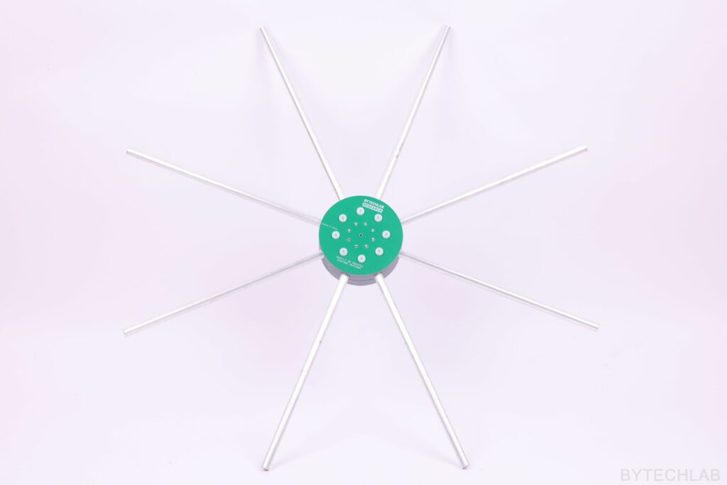 Mostly 3D Printed Discone Antenna - Assembled disc