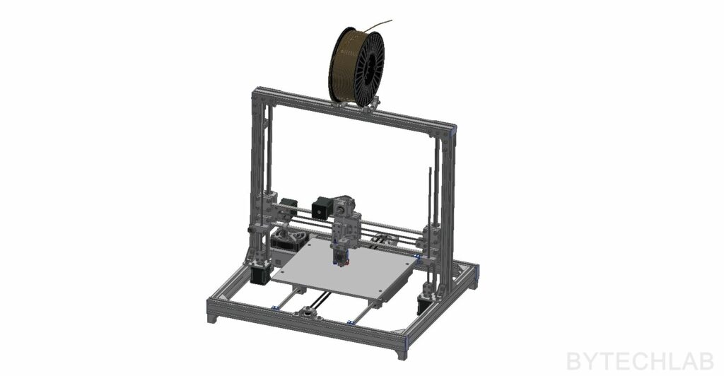 FDM 3D Printer - TREX300 - MCAD render - 3