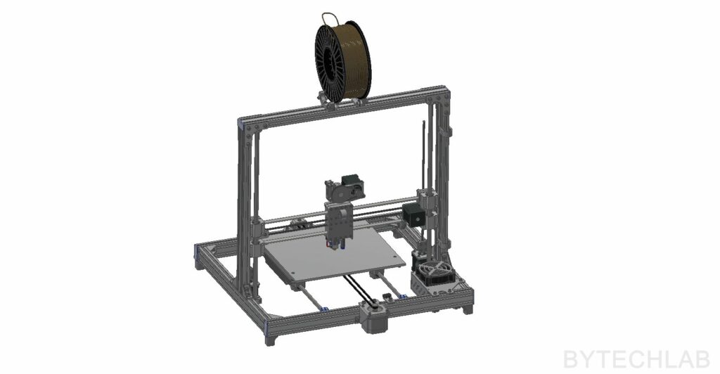 FDM 3D Printer - TREX300 - MCAD render - 5