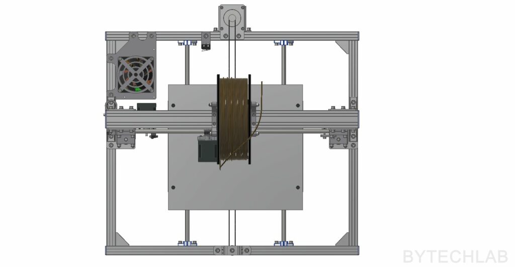 FDM 3D Printer - TREX300 - MCAD render - 7